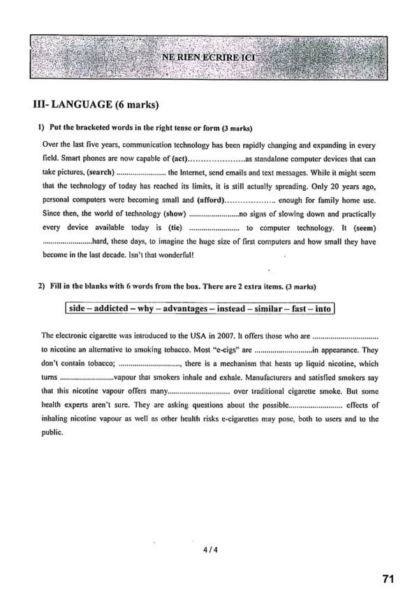 [W6new]- Anglais- Epreuves Bac Technique corrigés (2009-2024)