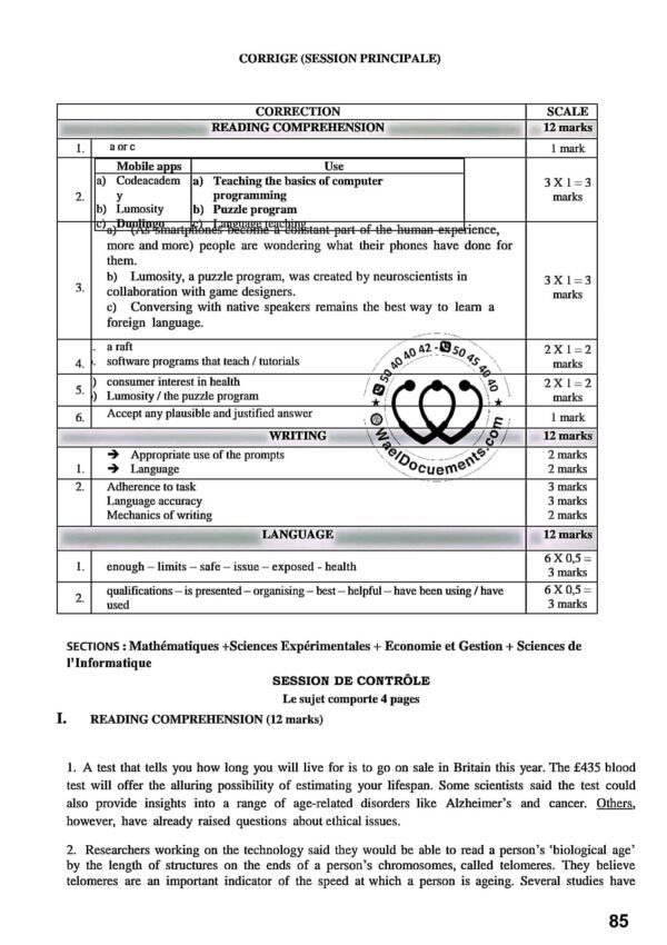 [W6new]- Anglais- Epreuves Bac Technique corrigés (2009-2024)