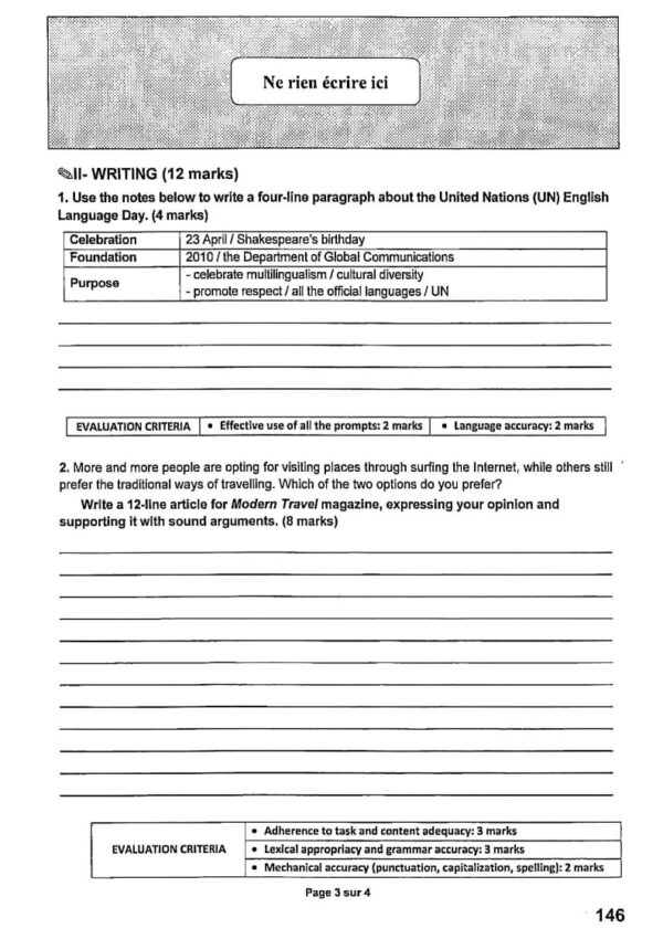 [W4new]- Anglais- Epreuves bac corrigées (2009-2025) Sections sciences exp, maths, eco, info