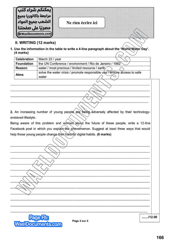 [W4new]- Anglais- Epreuves bac corrigées (2009-2025) Sections sciences exp, maths, eco, info