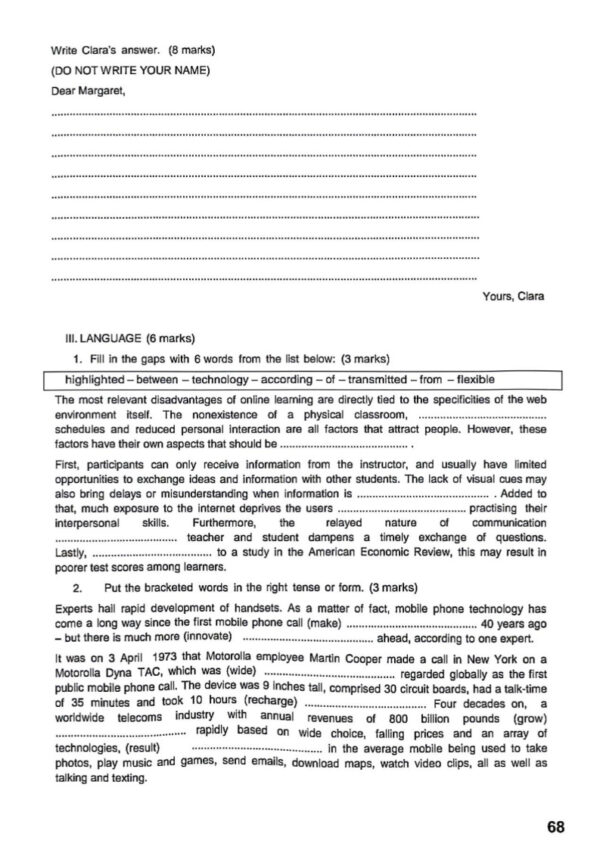 [W4new]- Anglais- Epreuves bac corrigées (2009-2025) Sections sciences exp, maths, eco, info