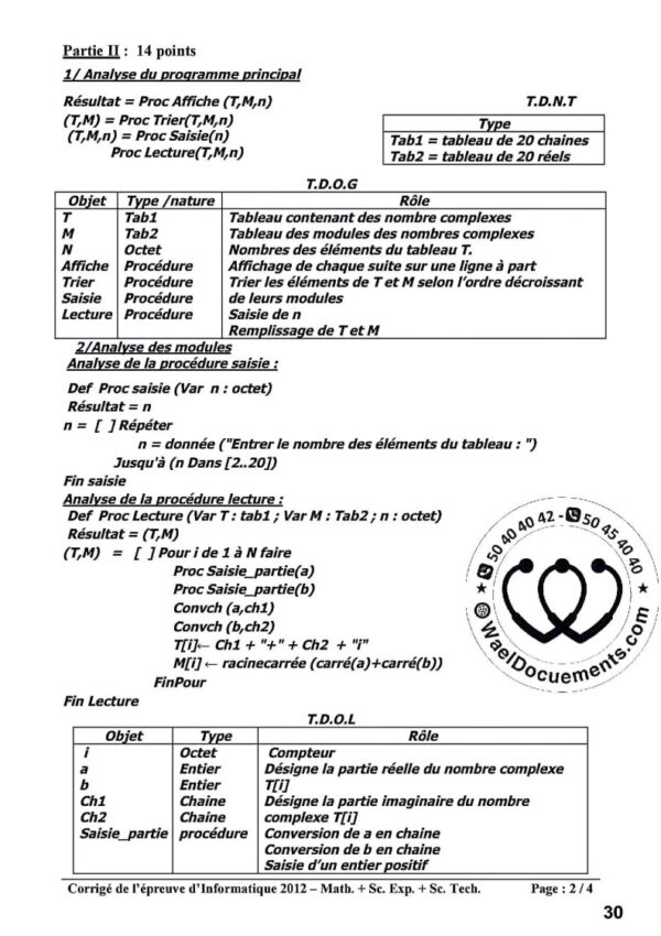 [A11new]- Informatique- Epreuves Bacs scientifiques corrigées (2009-2025)