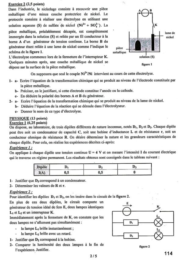 [K8new] - Epreuves bac physique corrigées (2009-2024) - Bac Technique