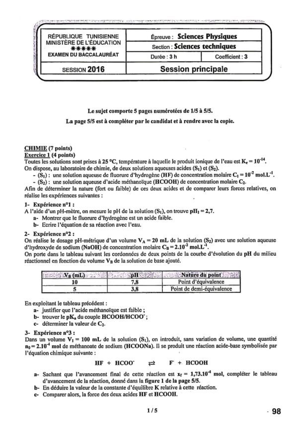 [K8new] - Epreuves bac physique corrigées (2009-2024) - Bac Technique