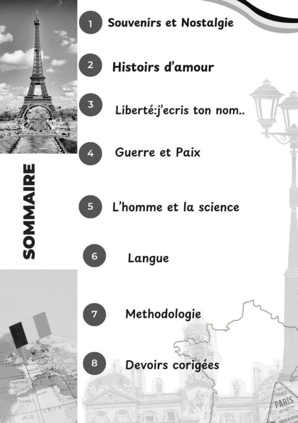 [A2new] Français-Résumés ,citations ,langues, exercices et devoirs et explication en derja-Bacs scientifiques et économie