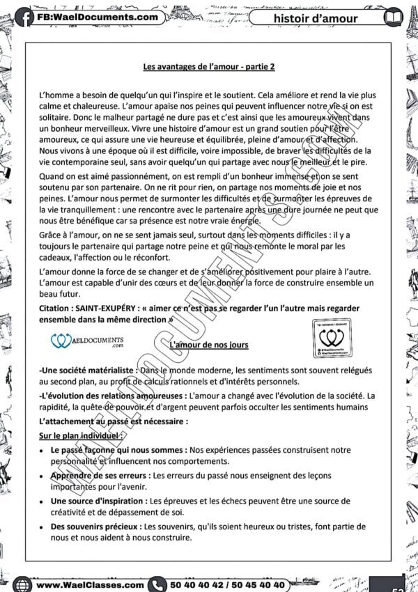 [A2new] Français-Résumés ,citations ,langues, exercices et devoirs et explication en derja-Bacs scientifiques et économie