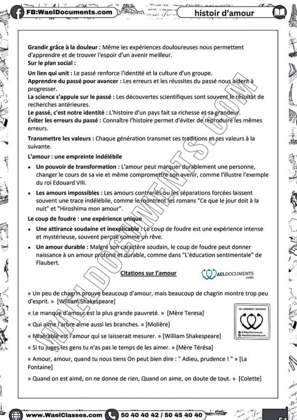 [A2new] Français-Résumés ,citations ,langues, exercices et devoirs et explication en derja-Bacs scientifiques et économie