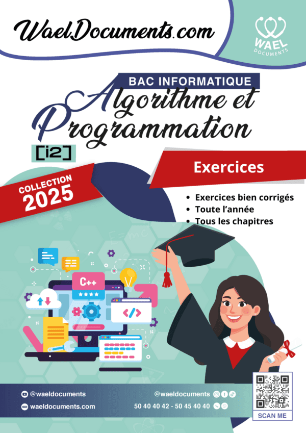 [i2new] Algo et Prog- Exercices corrigés tous les chapitres - Bac informatique