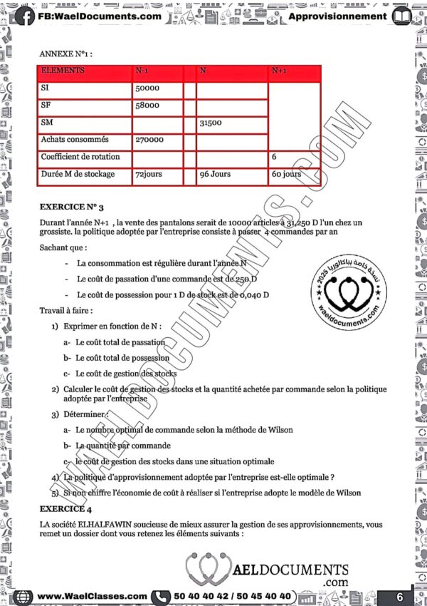 [E6new] Gestion- Exercices corrigés-Bac Economie