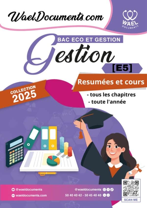 [E5new] gestion-résumé et cours tous les chapitres-bac économie