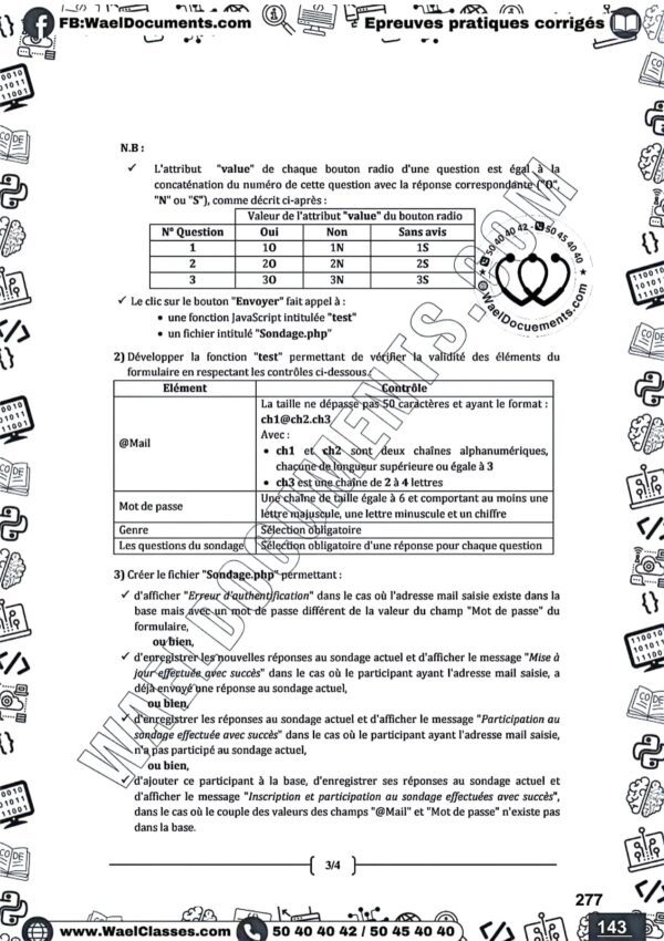 [i13new] STI- Devoirs corrigés- Bac Informatique