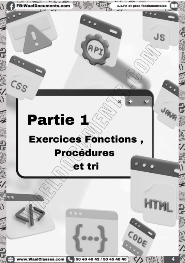 [i2new] Algo et Prog- Exercices corrigés tous les chapitres - Bac informatique