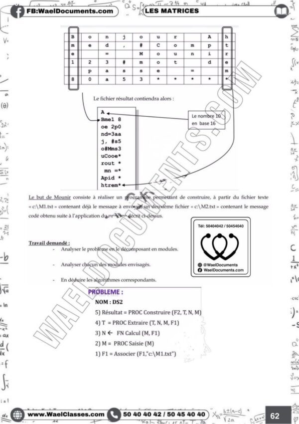 [i2new] Algo et Prog- Exercices corrigés tous les chapitres - Bac informatique