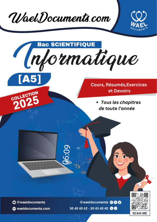 [A5new] Informatique- Résumés, exercices, cours, devoirs- Bac math, sciences, technique