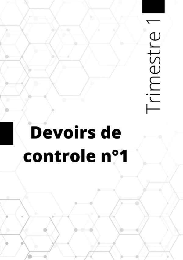 [T8 new] Mathématique- Devoirs corrigés tous les chapitres- Bac Technique