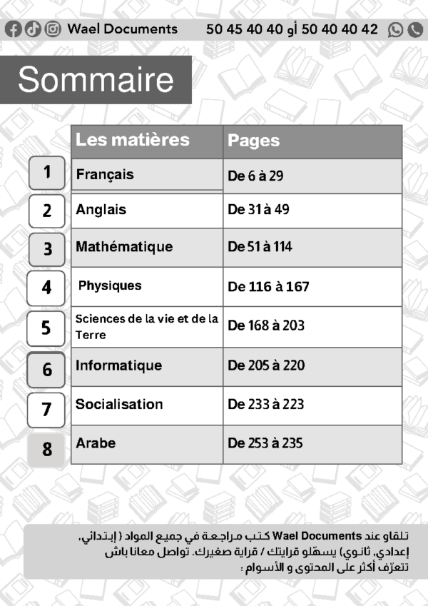 [3MB] 3ème année math- Devoirs corrigés- 2 trimestre
