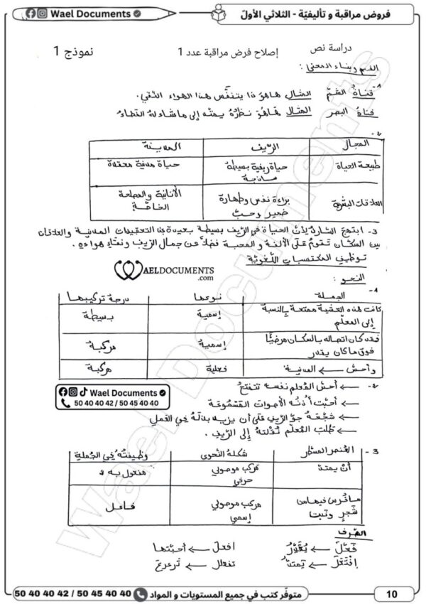 [8AN] الثامنة أساسي 2026 -امتحانات بالاصلاح - الثلاثي الاول