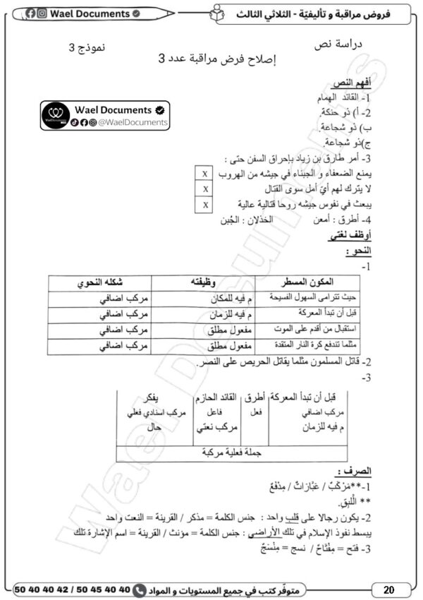 [8CP] الثامنة أساسي 2026 -امتحانات بالاصلاح للنموذجي  - الثلاثي الثالث