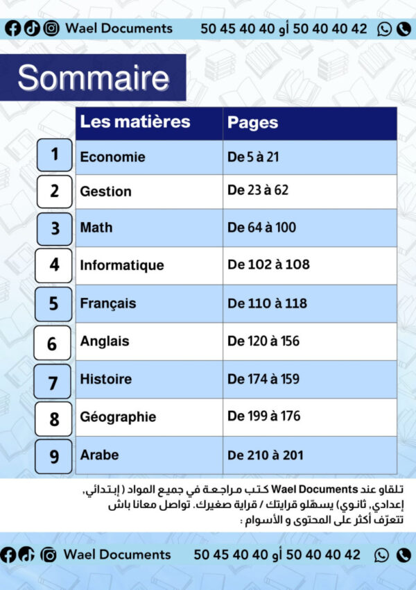 [3E2] 3ème économie 2026 - résumées et exercices corrigée-trimestre 2
