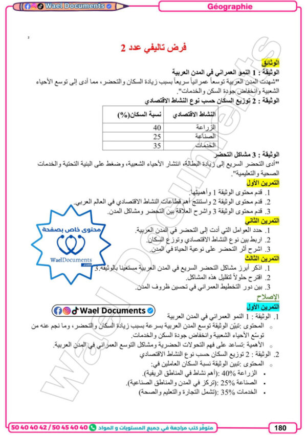 [3E2] 3ème économie 2026 - résumées et exercices corrigée-trimestre 2