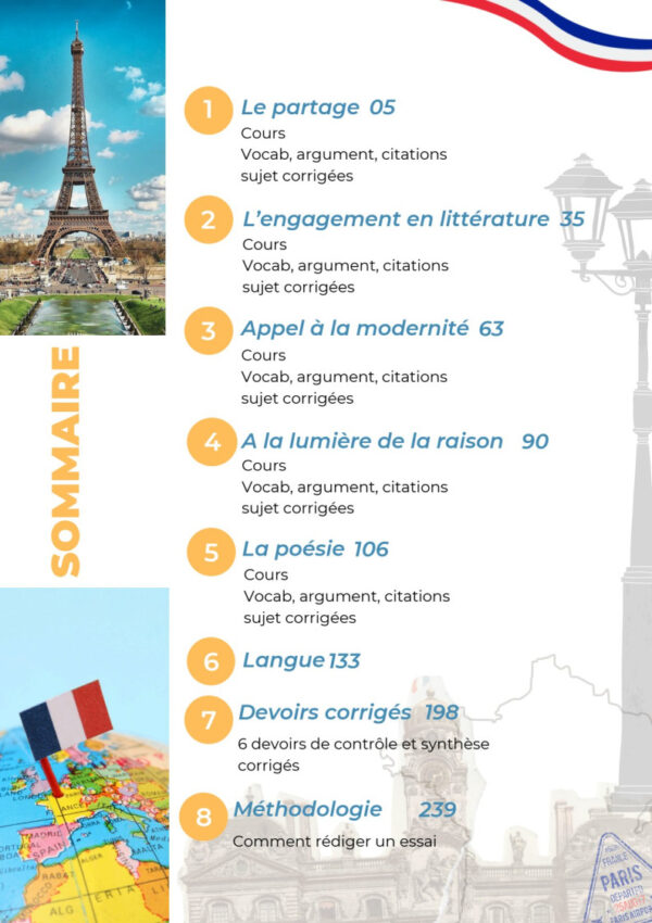 [LF] Français -Bac Lettre 2026-cours résumé exercices et devoirs corrigés pour toute l’année(couleurs)