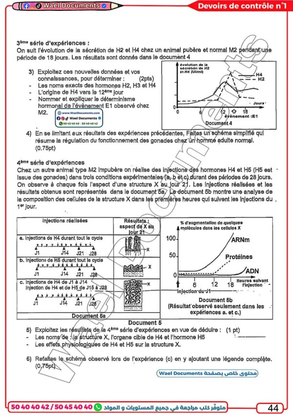 [SSd] SVT- Devoirs Bac sciences avec correction pour toute l’année(Noir)
