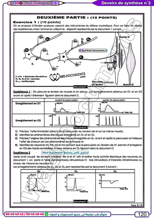 [SSd] SVT- Devoirs Bac sciences avec correction pour toute l’année(Noir)