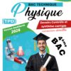 [TPd] Physique-Devoirs Bac technique- avec correction pour toute l’année (noir)