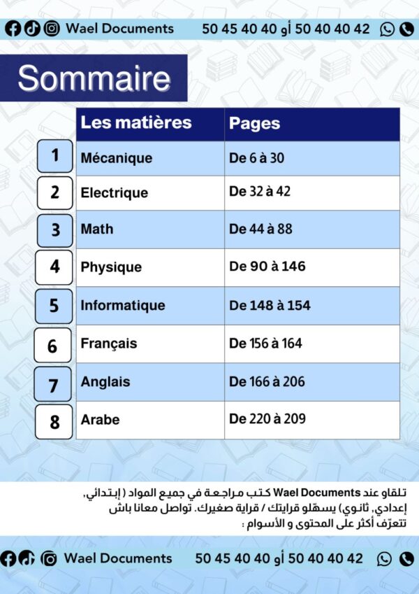 [3T2] 3ème année technique- résumés et exercices corrigés - trimestre 2