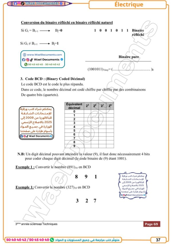 [3T2] 3ème année technique- résumés et exercices corrigés - trimestre 2