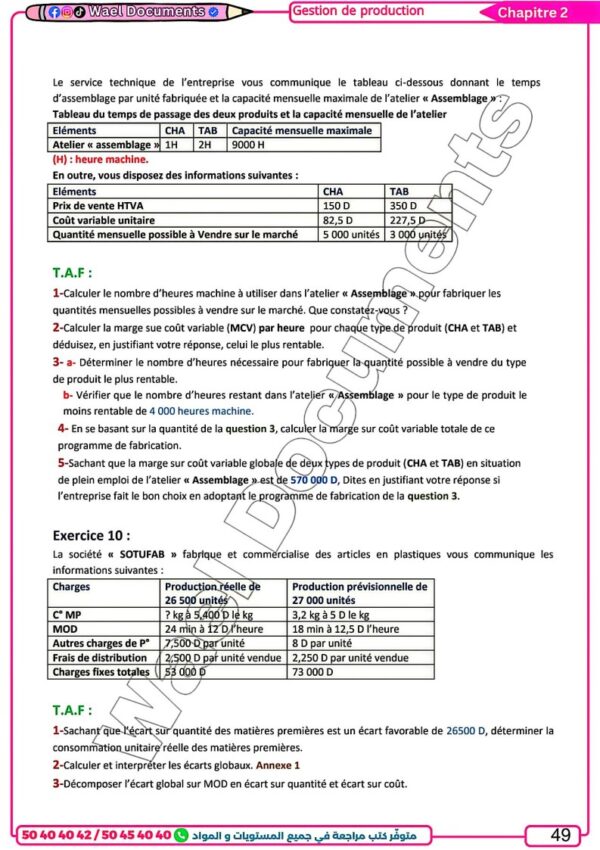 [EGc] Gestion- Cours, résumés et exercices corrigés- Bac économie pour toute l’année (couleurs)