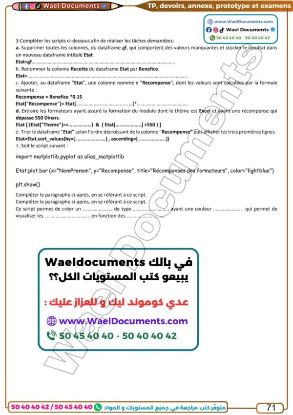[EI] Informatique – Bac Économie : Cours, résumés, exercices et examens du baccalauréat corrigés-partie théorique et pratique(couleurs)