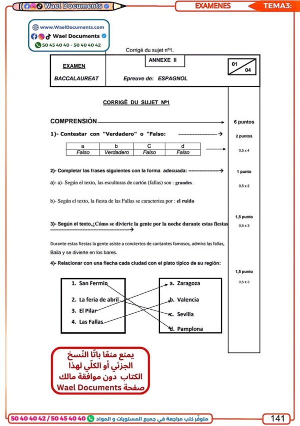 [ESP] Espagnol – Résumés, exercices, paragraphes et épreuves du bac corrigés (couleurs)