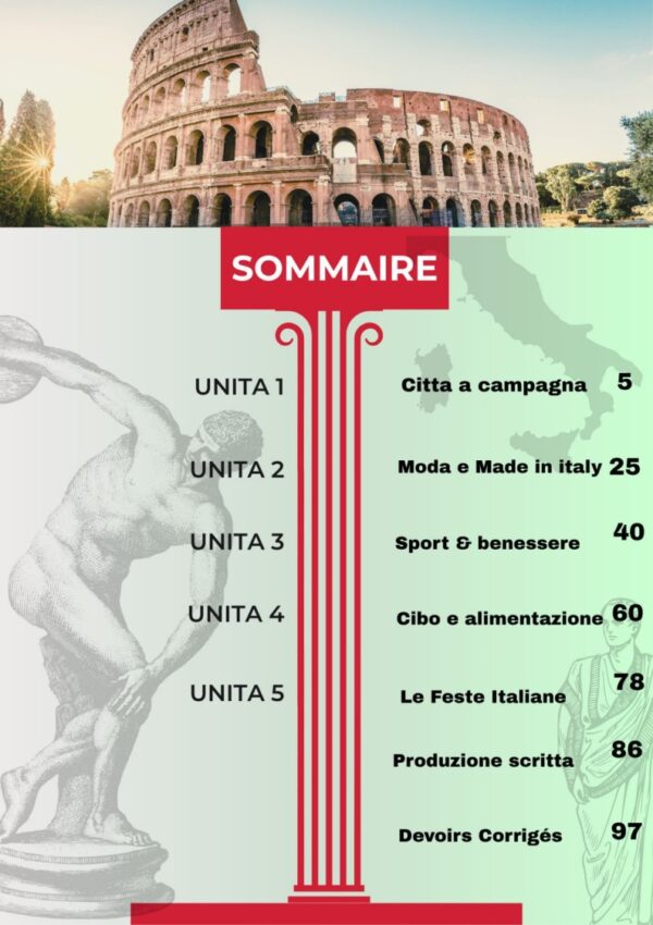 [ITA] Italien – Résumés et exercices corrigés avec paragraphes rédigés (couleurs)