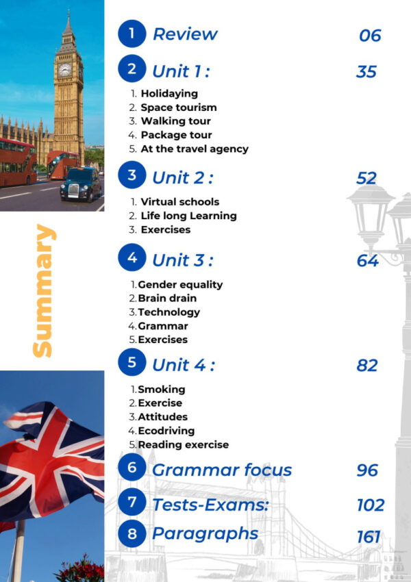 [LE] English-Résumes, exercice, langue, paragraphes et devoirs corrigés(couleurs)