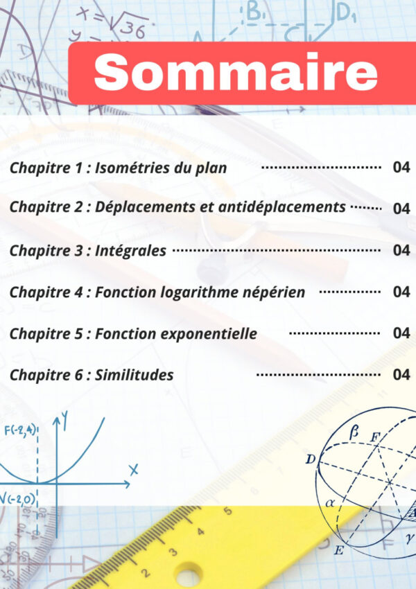 [MMz] Maths-Bac Maths - Cours et exercices corrigés- TOME 2: isométries,déplacements,intégrales,ln,exp,similitudes(noir)