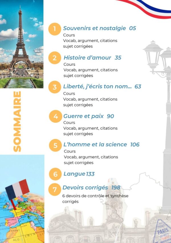 [SF] Français- Résumés, arguments, langue, méthodologie, essai- avec exercices corrigés- Bac scientifique et éco(couleurs)