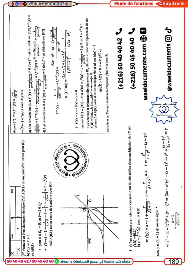 [SMy] -Maths- Cours et exercice corrigés- TOME 1 Bac sciences: Continuité, dérivabilité, suites, complexe, fonction réciproque, étude de fonctions (noir)