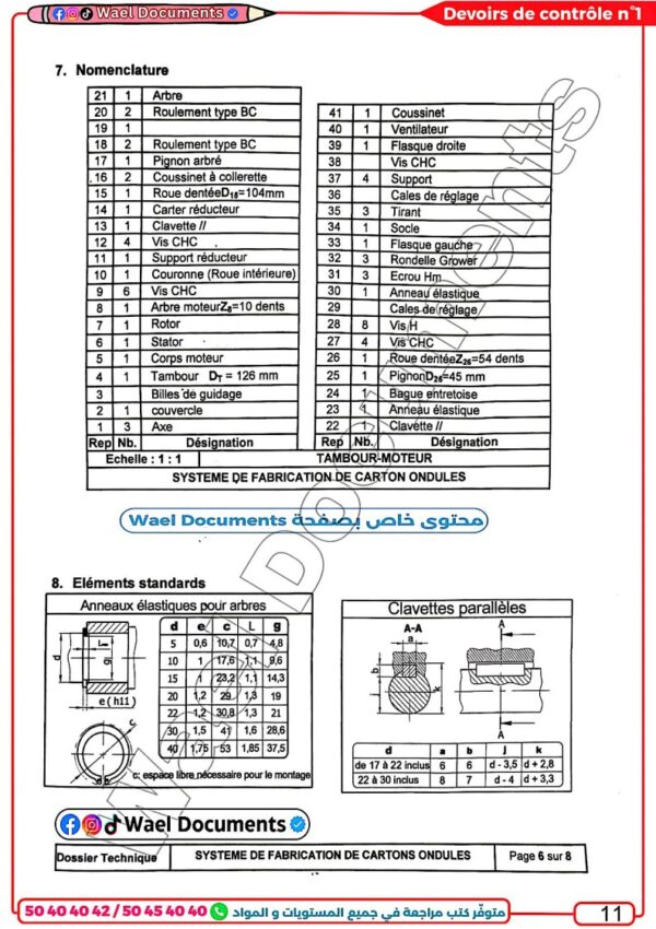 [TD]Mécanique et électrique-Devoirs contrôle et synthèse avec correction-pour toute l’année(Couleurs)