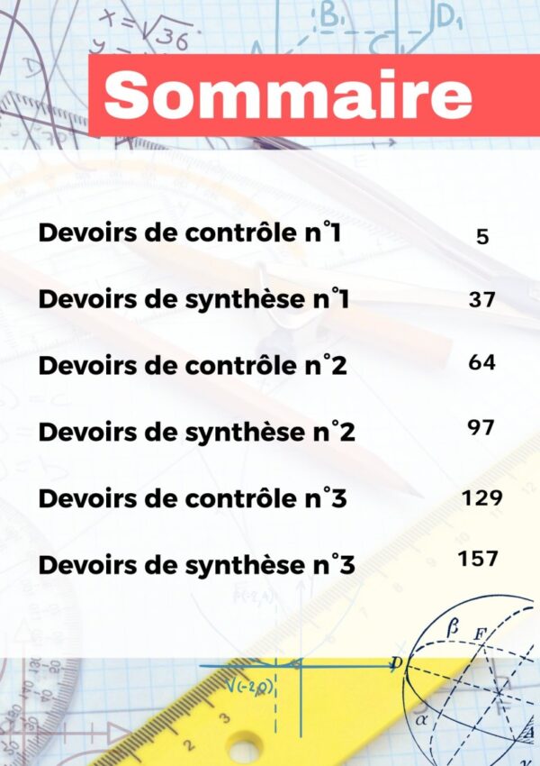 [TMd] Maths-Devoirs Bac technique avec correction pour toute l’année (noir)