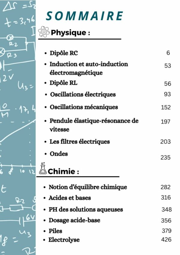[TPc]Physique-Cours, résumés, QR, exercices avec correction pour toute l'année(couleurs)