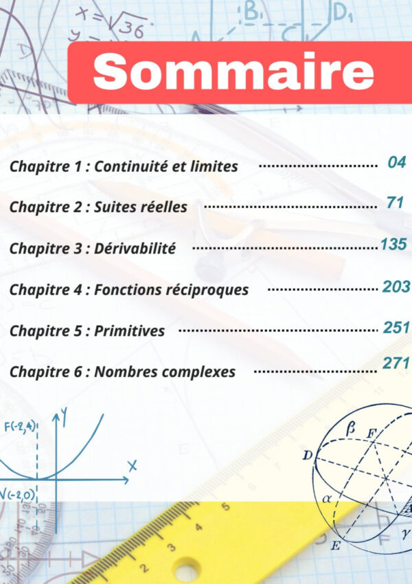 [MMy] Maths- Bac Maths-Cours et exercices corrigés - TOME 1: continuité,dérivabilité,suites,complexe,fonctions réciproques,primitives(noir))