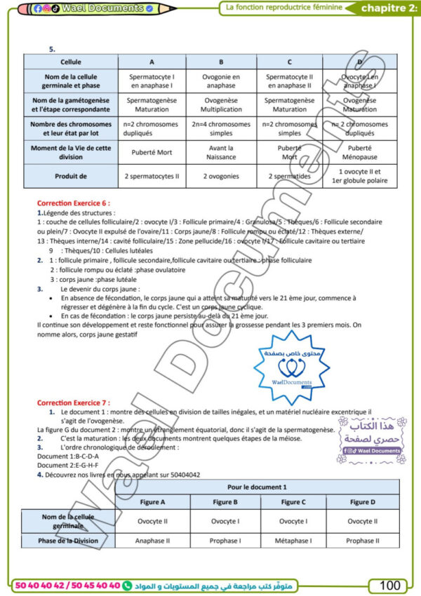[LS] SVT- Bac lettre - résumée, exercices , QROQ, QCM et analyse+ devoirs corrigés-2026